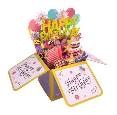 Handmade Birthday Pop-Up Card — Greeting Cards at Dwarkesh Gifts & Cards, Vadodara