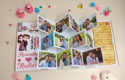 Fold-Out Photo Message Card — Greeting Cards at Dwarkesh Gifts & Cards, Vadodara