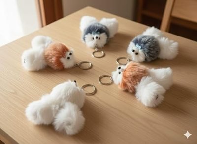 Pocket Puppy Keychain Plush — Soft Toys at Dwarkesh Gifts & Cards, Vadodara