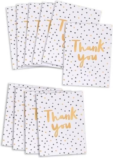 Thank You Card Pack of 10 — Greeting Cards at Dwarkesh Gifts & Cards, Vadodara